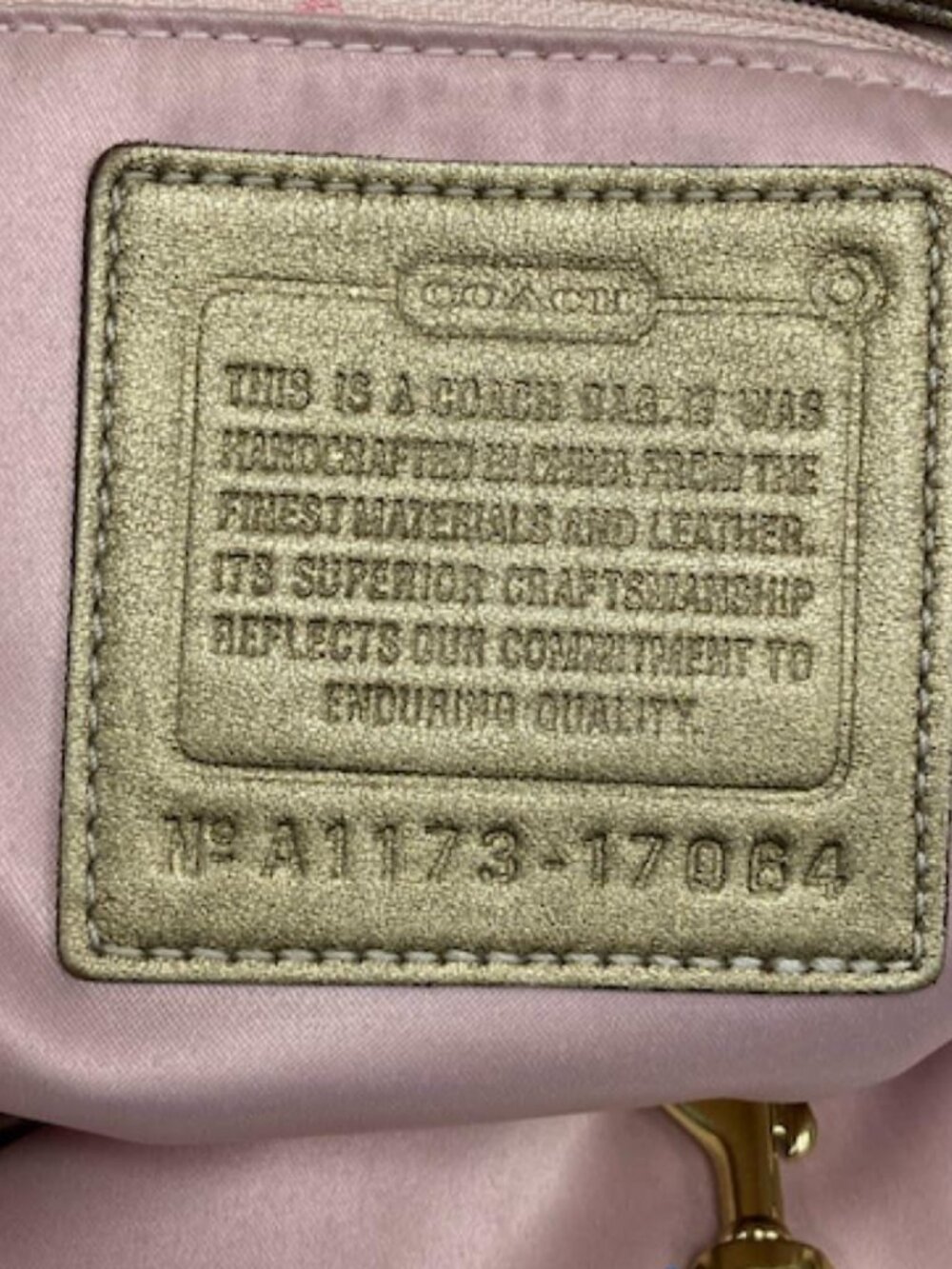 Coach Audrey Andie Cinch Tote Gold Leather Slouchy Buckle Bag Shoulder & Satchel - Picture 6 of 8